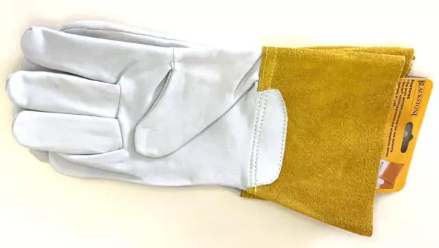 2 NEW BLACKSTONE Premium Goatskin TIG Welding Gloves * Size Large $15. ...