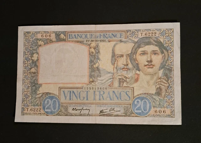 Lot de 3 Billets de Banques Belgique - 1 Billet de 1000 Francs + 1