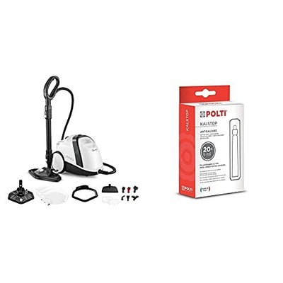 Polti Vaporetto Smart 120 Pulitore a Vapore con Caldaia ad Alta Pressione 4 bar con Kalstop PAEU0094 Anticalcare per Apparecchi 