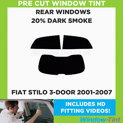 FIAT STILO 3-door 2001-2007 20% DARK POSTERIORE TASTINI finestra Tinta