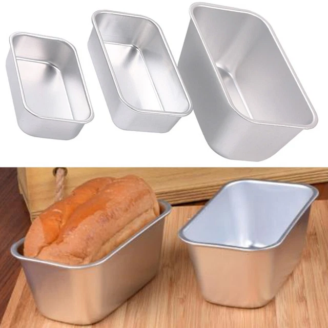 Resistente toast box rettangolare stampo per torta in alluminio per cuocere il pane