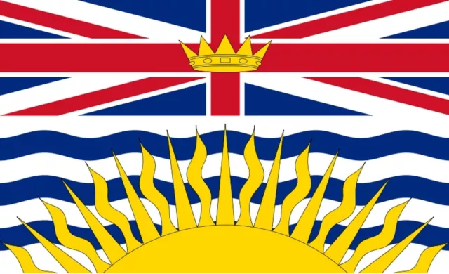 BRITISH COLUMBIA 5 X 3 FUSS FLAGGE Flaggen Kanada Kanadier Vancouver Victoria