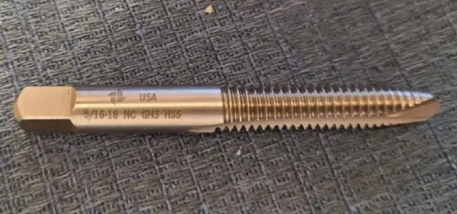 5/16-18 GH3 2 Flute Point Plug  New England TapUSA Unused Loose(No Box)
