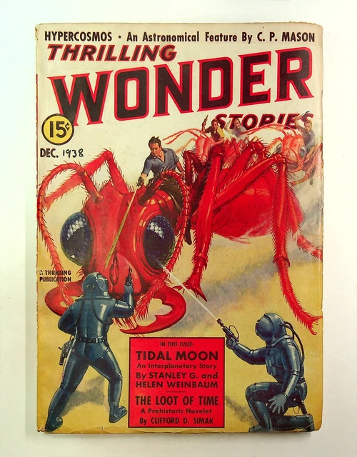 Thrilling Wonder Stories Pulp Dec 1938 Vol. 12 #3 VG+ 4.5