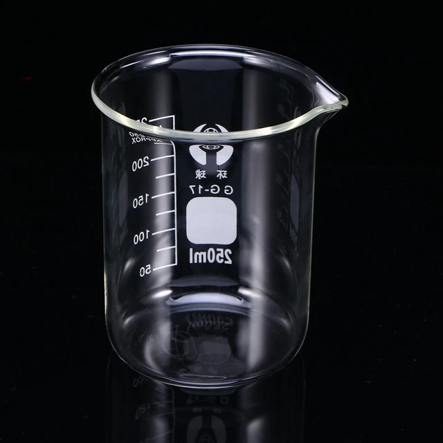 Tazze di misura 250 ml forniture cilindro graduato laboratorio becher