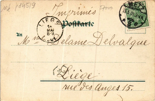 CPA Moselle METZ View of the Middle Bridge (984519) 2