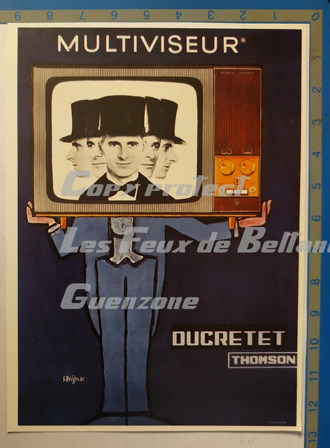TELEVISEUR MULTIVISEUR DUCRETET THOMSON SAVIGNAC publicité advert