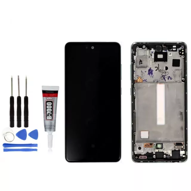 ECRAN COMPLET avec CHASSIS pour SAMSUNG GALAXY A52S 5G SM-A528B + COLLE