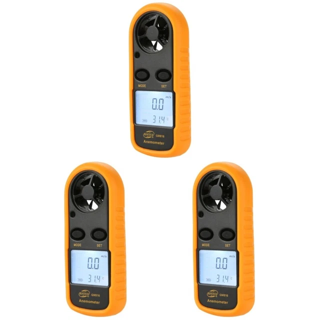3 Pieces Anemometer Windsurfen Luft Luftgeschwindigkeitsmessung