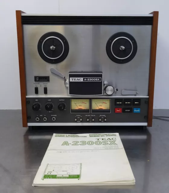 TEAC A2300SX Tonband Maschine inkl. Bedienungsanleitung