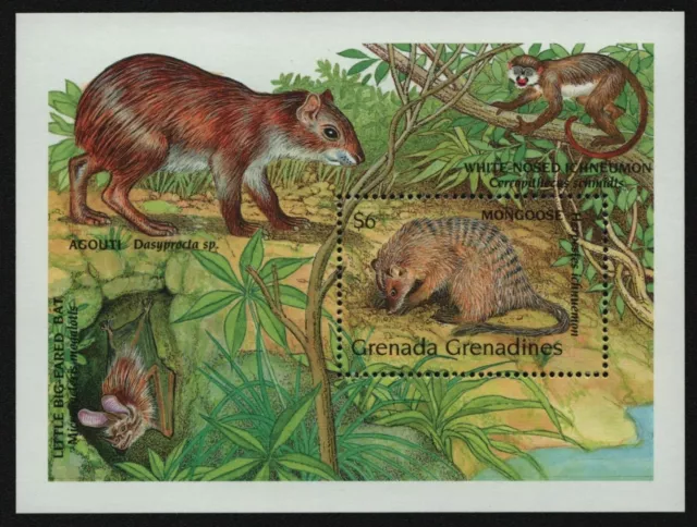 Grenada-Grenadinen 1990 - Mi-Nr. Block 190 ** - MNH - Wildtiere / Wild animals