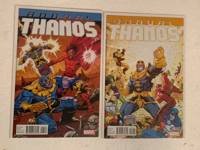 Thanos - Annual #1 Nm Ron Lim & Jim Starlin Variant Set - Marvel 2014