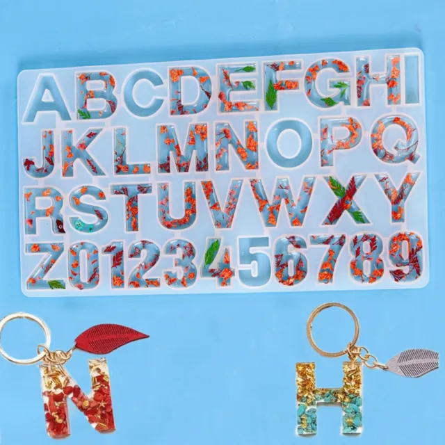 👨‍🍳Epoxidform für Schlüsselanhänger Buchstaben Alphabet Zahlen Form Schlüssel