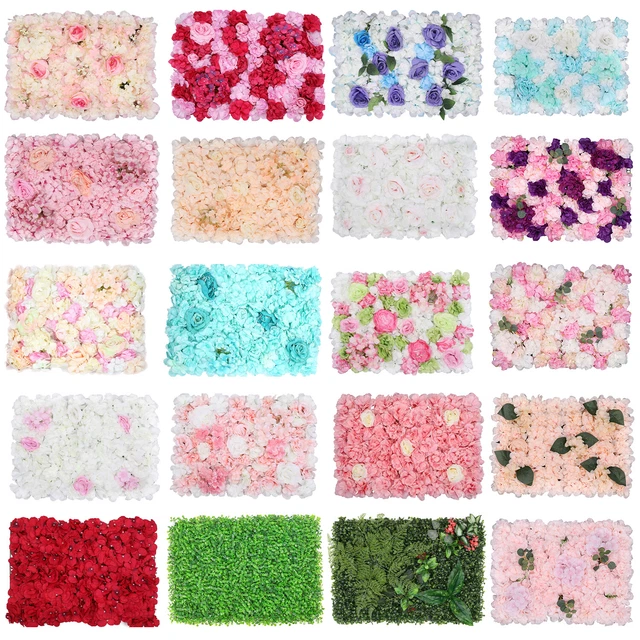 ARTIFICIAL ROSE FLOWER Wall Panels Backdrop Bouquet Wedding Party