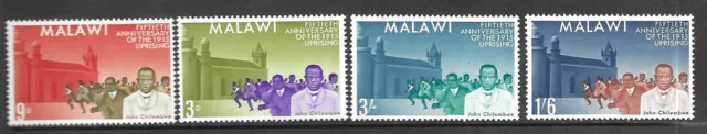 Malawi 1965 50th Anniversary of 1951 Rising 4 x Values