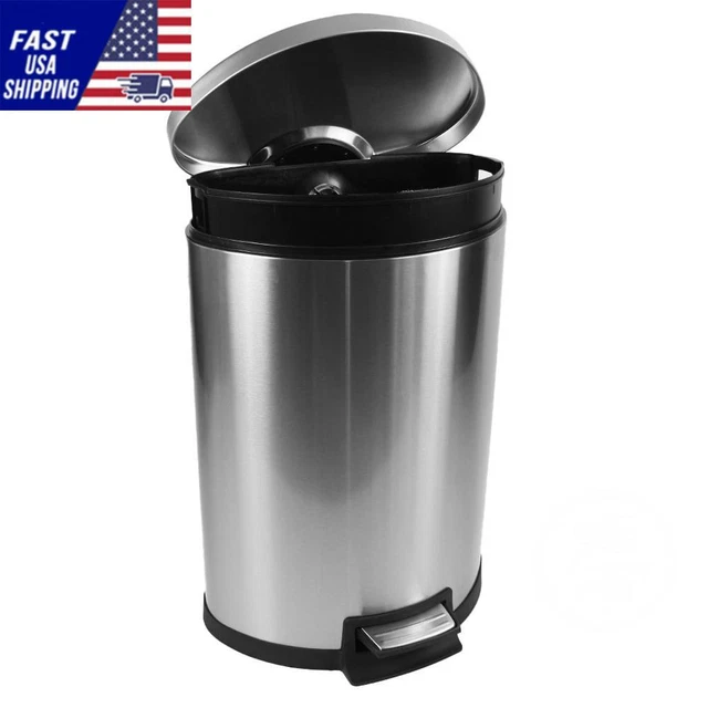 Better Homes & Gardens 14.5 Gallon Trash Can, Semi-Round Kitchen Trash Can