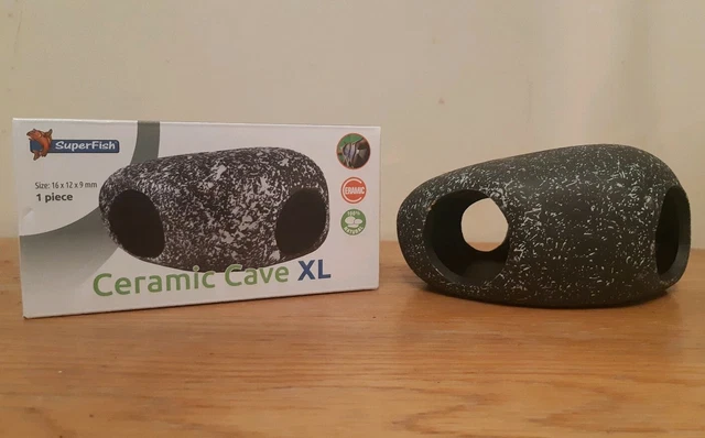 Aquarium Ornament Cave Ceramic New Superfish Xl Decoration Fish tank