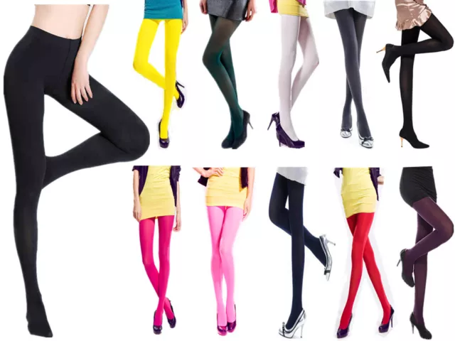 Women Ladies Winter Warming Fleece Lined Thick Thermal Footless Tights  Sm-XXL