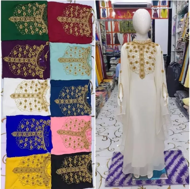 EID Special Royal Girls Dress Kids Abaya Moroccan caftan kids Jellabiya Islamic