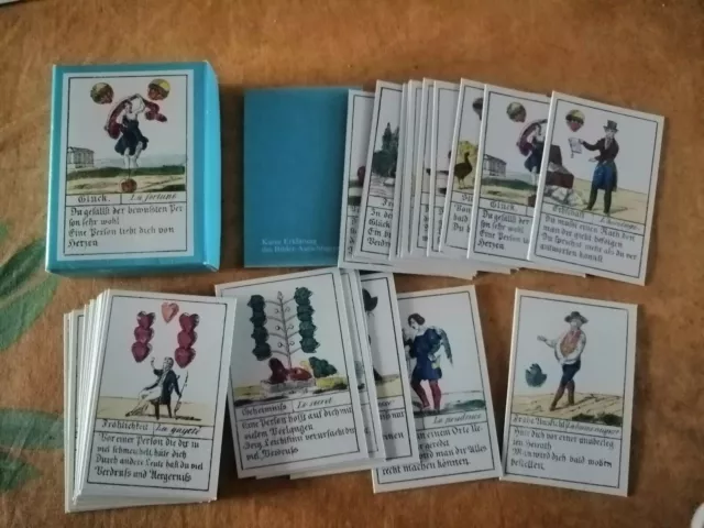 Die Glückskarte 32 Blatt carte della fortuna Germania 1991 Holler cartomanzia +