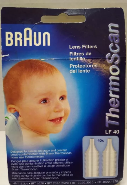 Filtres pour lentilles thermoscan de remplacement Braun ZV-016 - 40 pièces