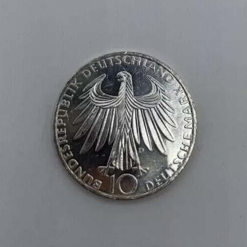 Sammlermünzer Münze in Silber 10 DEUTSCHE MARK OLYMPISCHE SPIELE MÜNCHEN 1972