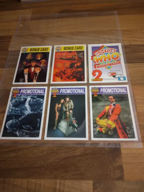 Cornerstone 1995 Doctor Who Series 2 set of 4 promo (B1 to B4) Trading Cards