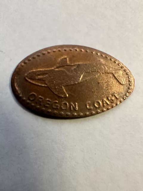 Oregon Coast Elongated Smashed Penny Coin