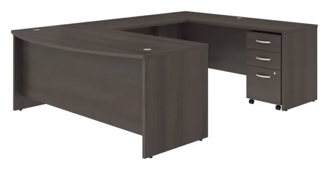 Bush Business Furniture Studio C 72W U Shaped Desk with Mobile File Cabinet