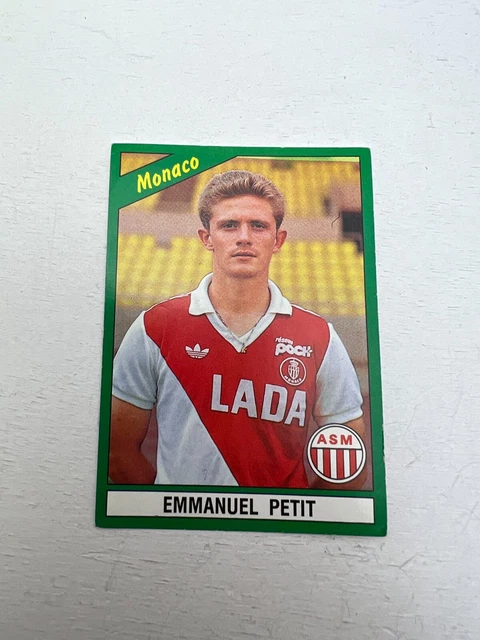 Carte Foot AS Monaco 1991-92 – Weah & Petit – Rookie Card Onze (Gayre83) – Très Bel état