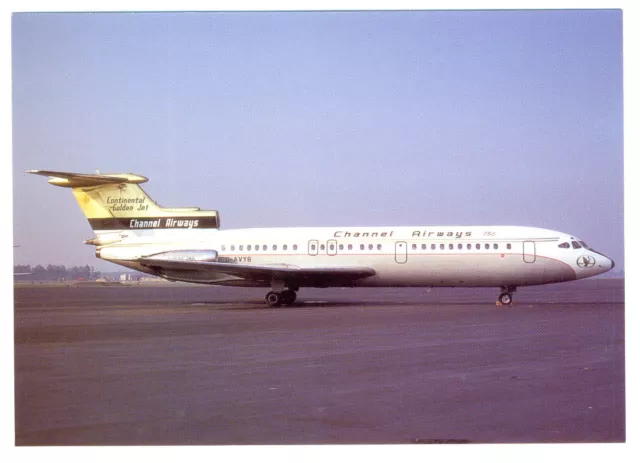 Channel Airways Hawker-Siddeley HS-121 Trident 1E Postcard
