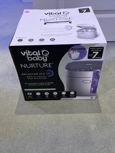 Esterilizador y secadora UV Vital Baby Nurture Advanced Pro, blanco