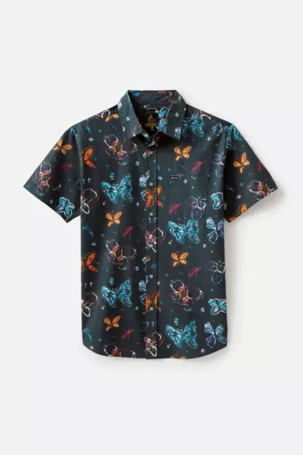 Brixton Charter Bb Bloom Shirt/ Hemd Gr: M Black Multi