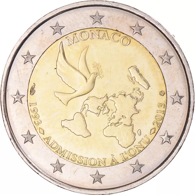 [#1181952] Monaco, 2 Euro, Admission à l'ONU, 2013, SPL, Bimétallique