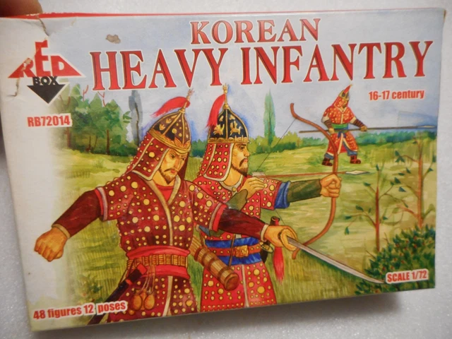 Red Box 72014 Korean Heavy Infantry XVI-XVII Century A.D. Plastic 1/72 scale kit