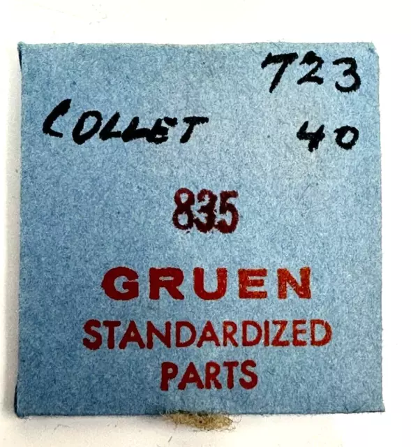 GRUEN #1 EB723 CAL 835 collet 40 BALANCE STAFF STANDARDIZED PART FACTORY WATCH