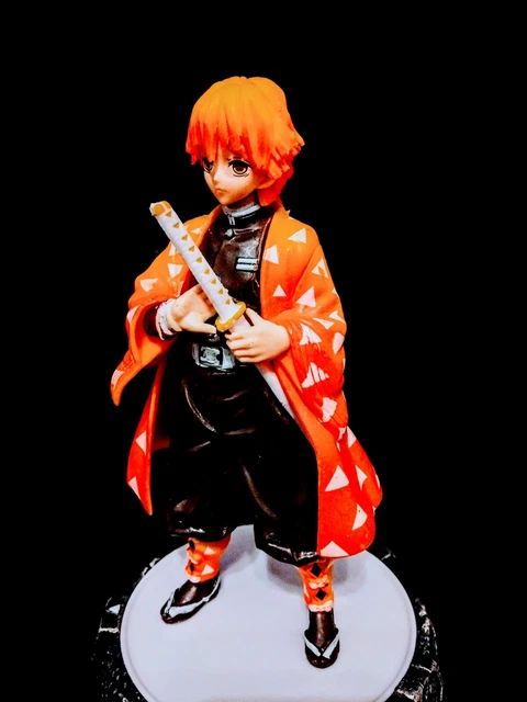 Anime Demon Slayer Kimetsu no Yaiba Agatsuma Zenitsu Action PVC Figure Toy
