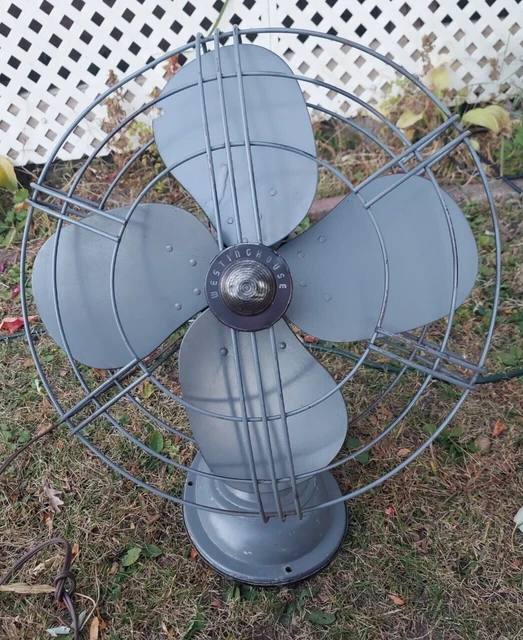 WORKING VINTAGE WESTINGHOUSE Art Deco Desk Fan Vintage 4 Blade 179.99