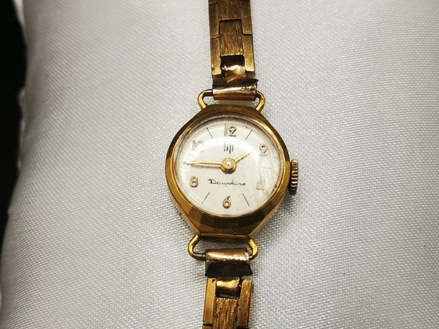 Montre Vintage Femme LIP Plaquée Or Galv ZRC - À Restaurer (projet)