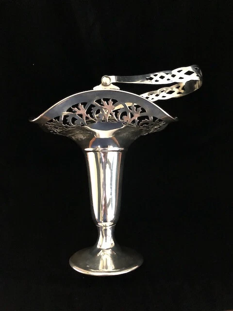 Vintage Midsil Craft Silverplate Bride’s Basket
