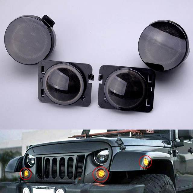 2X LED FEUX de position lateraux 2x Clignotant pour Jeep Wrangler JK EUR 45 60 PicClick FR