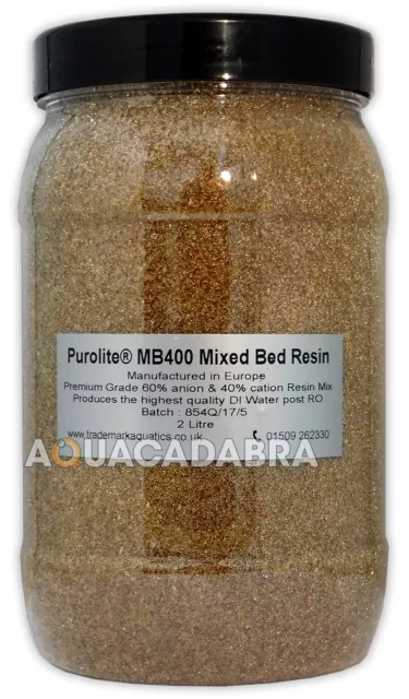 Purolite Mixed Bed Resin 60/40 (anion/cation) RO Reverse Osmosis Aquarium Tank