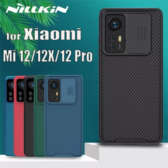 NILLKIN For Xiaomi 12T 12 11T Pro Case Back Cover Slide Lens Protection Bumper