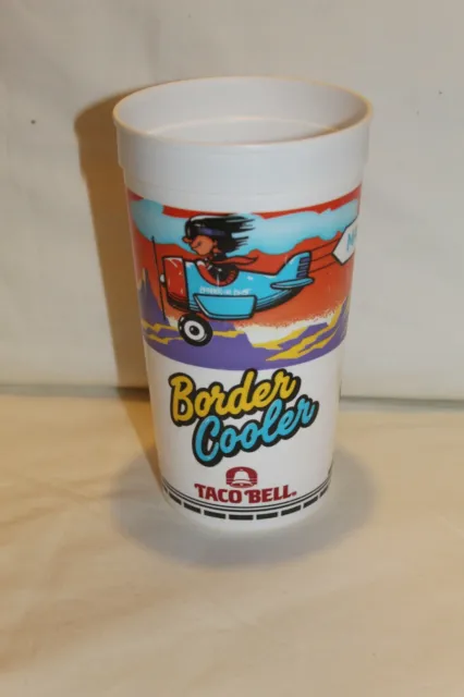 Vintage Taco Bell “Make A Run For The Border” Border Cooler Collectible 1988 Cup