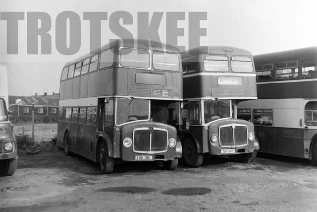 Negative Bedlington District AEC Bridgemaster Park Royal TUH361 Ashington 1976
