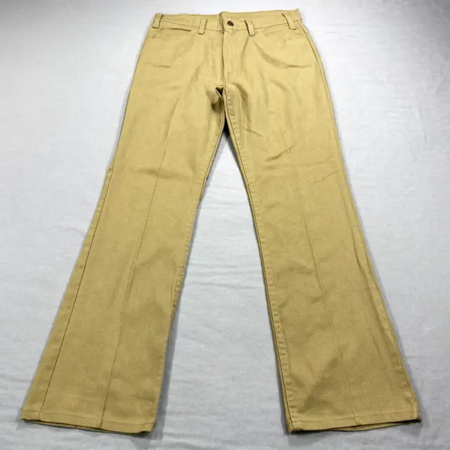 VINTAGE Levis Sta-Prest Pants Mens 31x30 Tan Brown Slacks Casual Made In USA 90s
