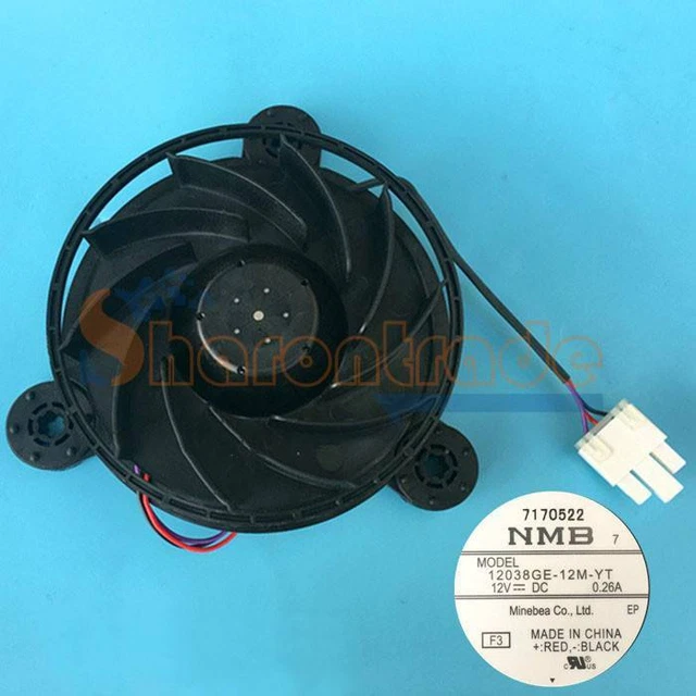 1PCS 12038GE-12M-YT 12V-DC for Haier Panasonic refrigerator fan motor