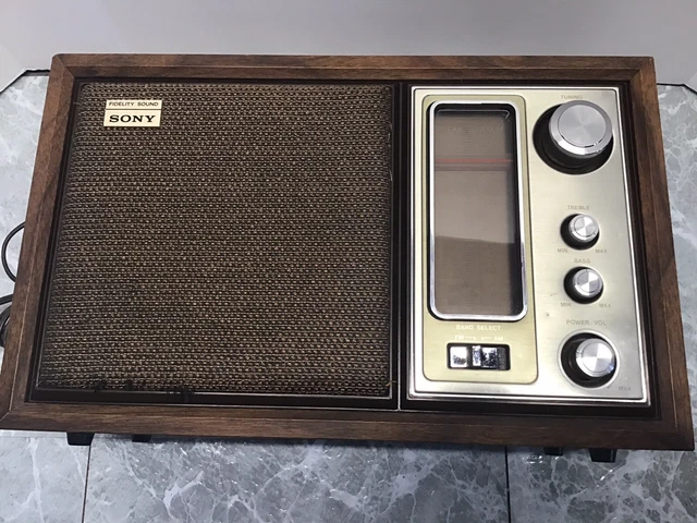 VINTAGE SONY MODEL ICF-9650W Fidelity Sound AM/FM Table Top Radio ...