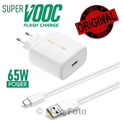 Hach OPPO CARICABATTERIE FAST ORIGINALE VOOC USB VC56HACH 30W 6000mA WHITE 78CD6AA 