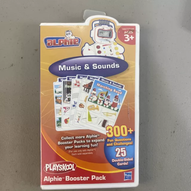 PLAYSKOOL ALPHIE BOOSTER PACK MUSIC & SOUND 300+ Questions w/ Cartridge ...